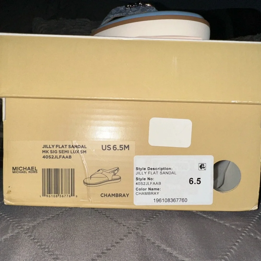 Michael Kors Blue Sporty Sandals with Cushioned Footbed - Picture 2 of 3